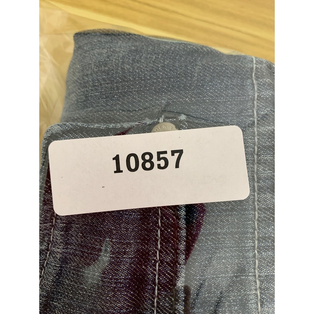 Rock & Republic‎ Jeans Mens 40 Blue Taylor Embroidered Y2K Flap Pocket Fade - Picture 12 of 12